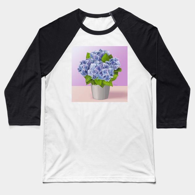 Gratitude in Blue Baseball T-Shirt by hiyas